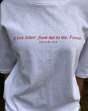 Load image into Gallery viewer, Love Letter Tee (white)
